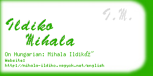 ildiko mihala business card